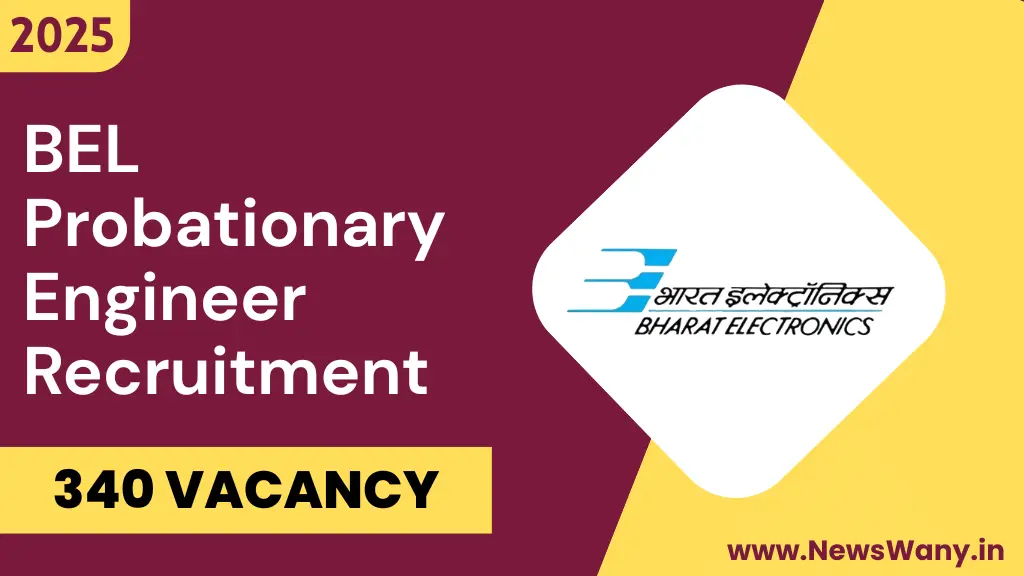 BEL Probationary Engineer Recruitment