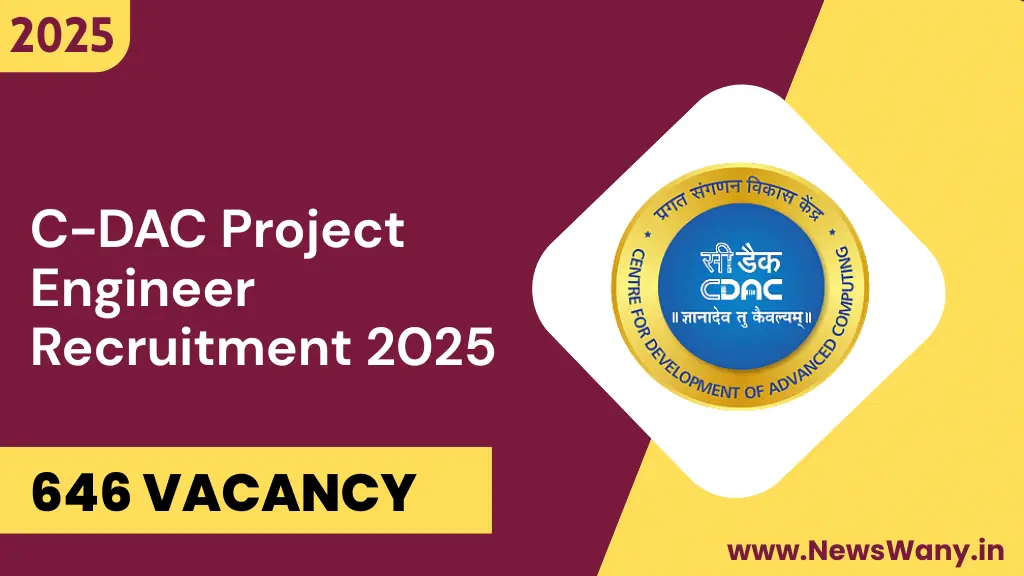 C-DAC Project Engineer Recruitment