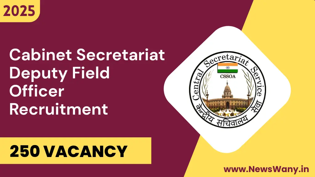 Cabinet Secretariat DFO Recruitment 2025