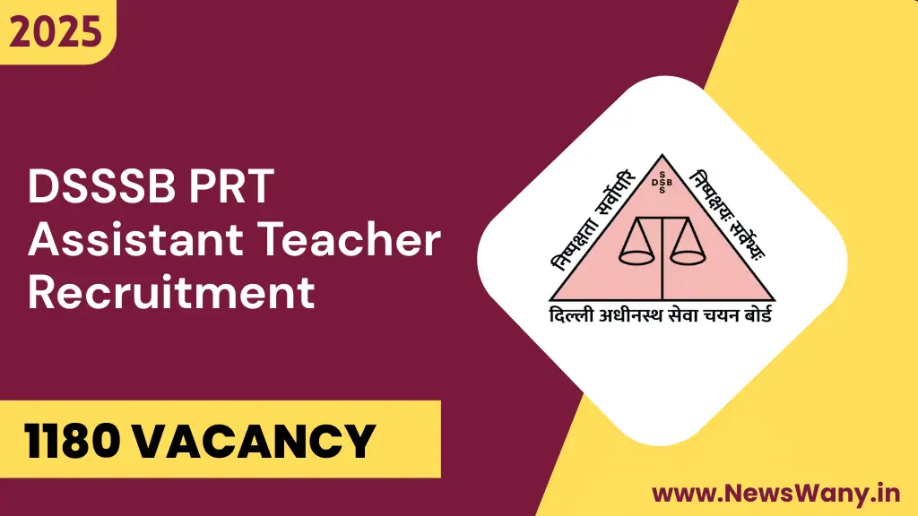 DSSSB PRT Recruitment