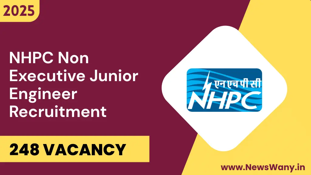 NHPC Non Executive Junior Engineer Recruitment 2025