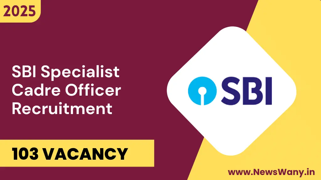 SBI Specialist Cadre Officer Recruitment